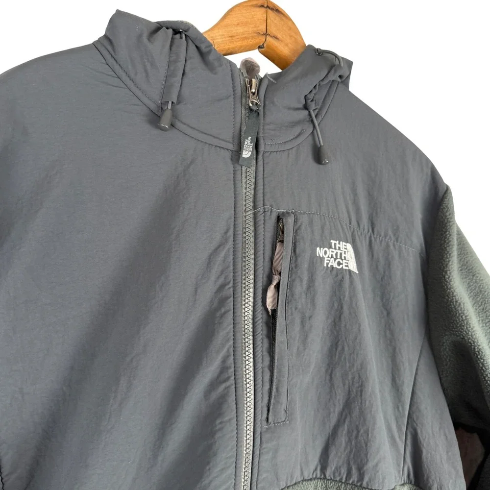 The North Face Denali 2 Polartec Fleece Hoodie Mens XXXL Grey Full Zip Jacket